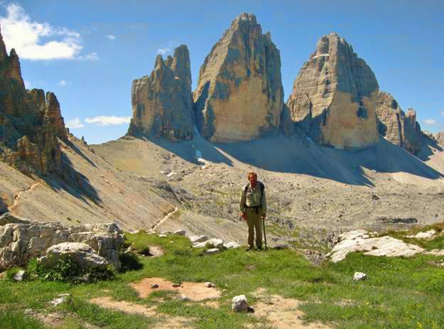 Looking toward the Forcela Lavaredo and the Tre Cime 