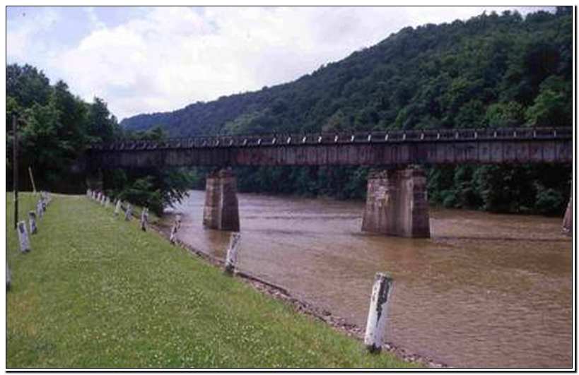 Along the Youghiogheny River outside Confluence, Pennsylvania