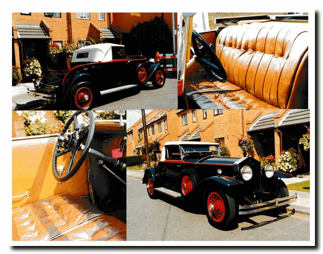 Collage of 1930 Rolls-Royce Phantom I