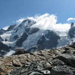 The Breithorn with the Gandegghutte in the fore ground