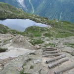 Path below Lac Blanc leading to “Ladders”