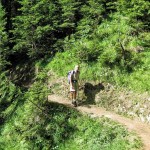 On the trail between La Fouly and Praz de Fort