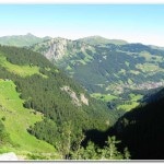 Looking back toward Bonavau on the left and Champery in the valley