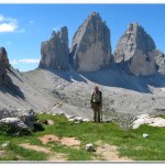 Looking toward the Forcela Lavaredo and the Tre Cime
