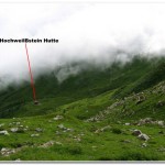 The HockweilBstein Hutte from Passo dell Oregone