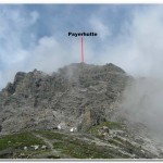 Looking up toward the Payerhutte from the Tabarettahutte