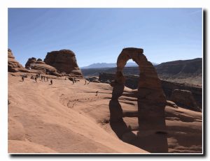Trafton's view of Arches National Park.