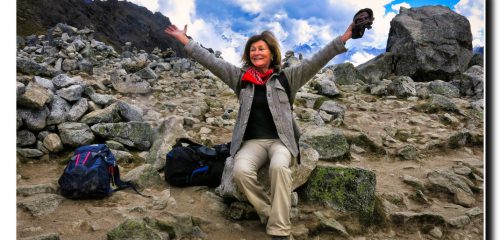 Katherine at Salkantay Pass 15200 feet